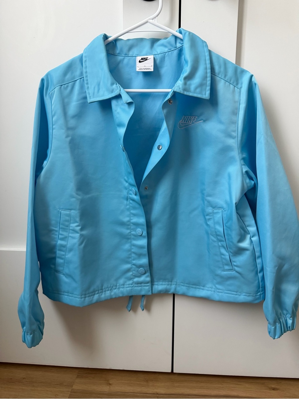 Nike Boys Light Blue Coach Jacket